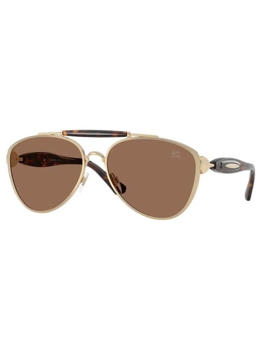 NEW BURBERRY SUNGLASSES UNISEX BE3160 1109/73 GOLD BLACK EYEWEAR BE3160 110973 - Picture 2 of 4